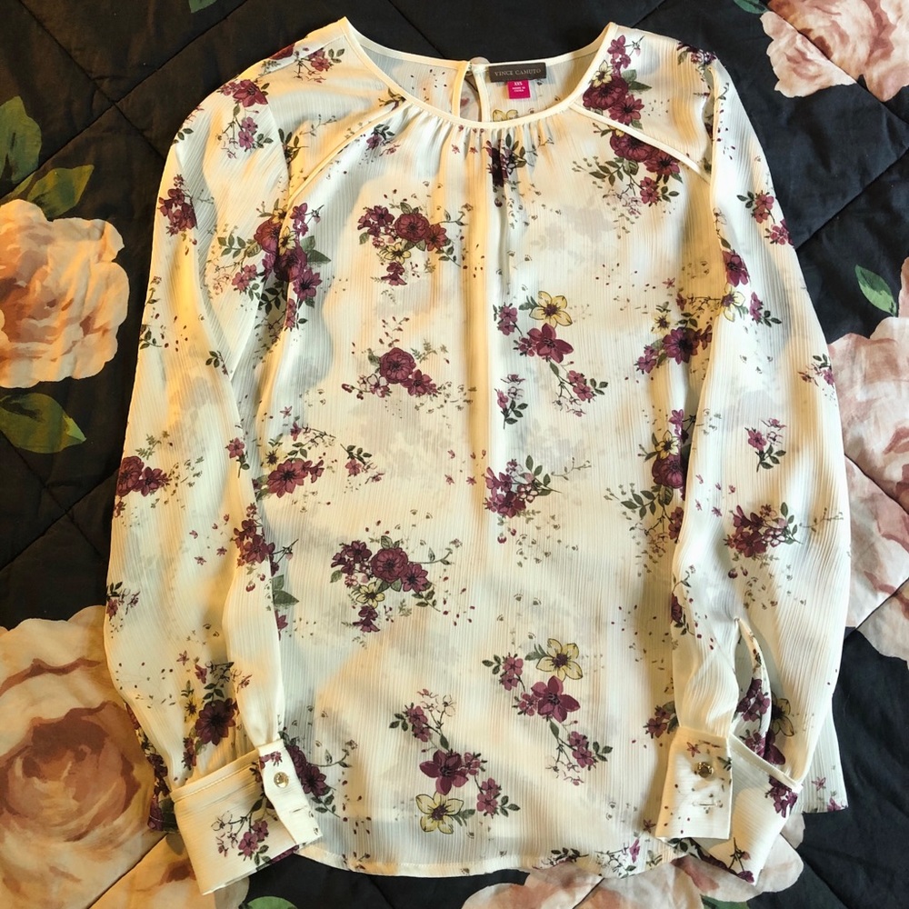 Vince Camuto Floral Blouse